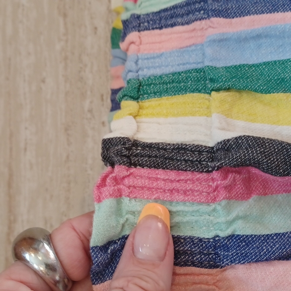 Gorgeous J. CREW Striped Linen/Cotton Skirt - Picture 3 of 7